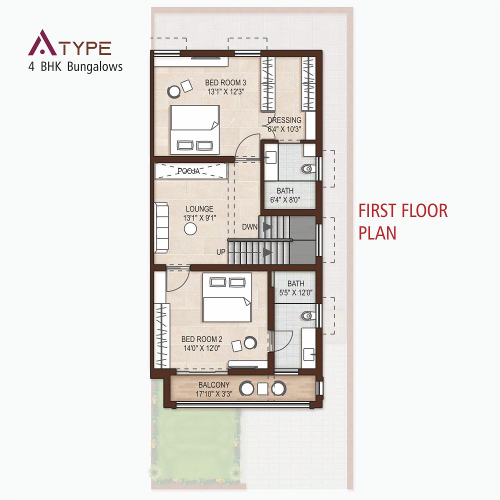 A Type (Plot No. A-2 to A-13)