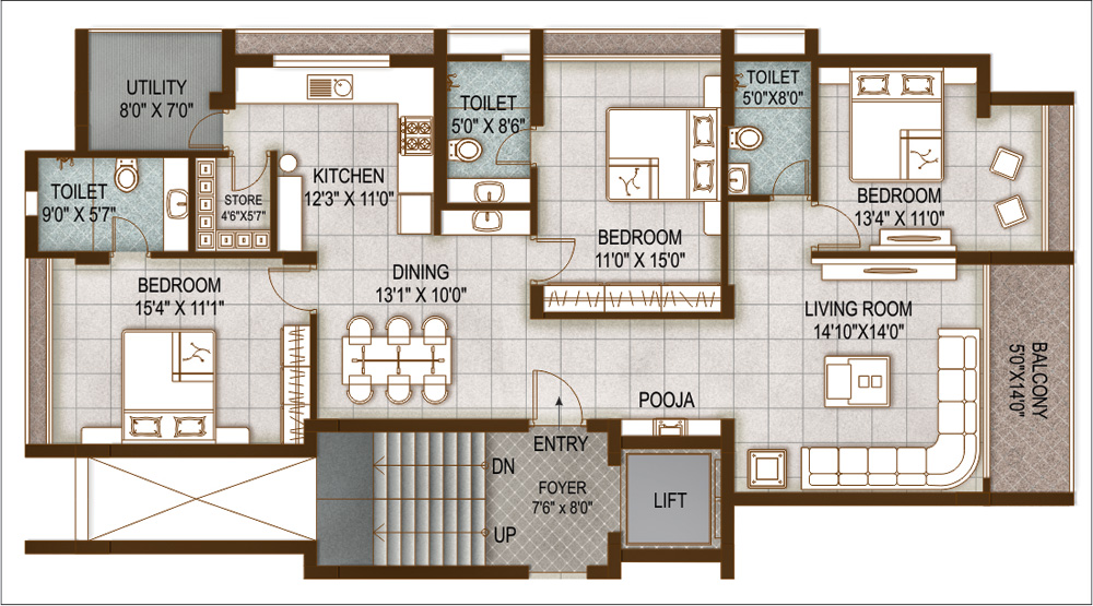 Unit Flat plan