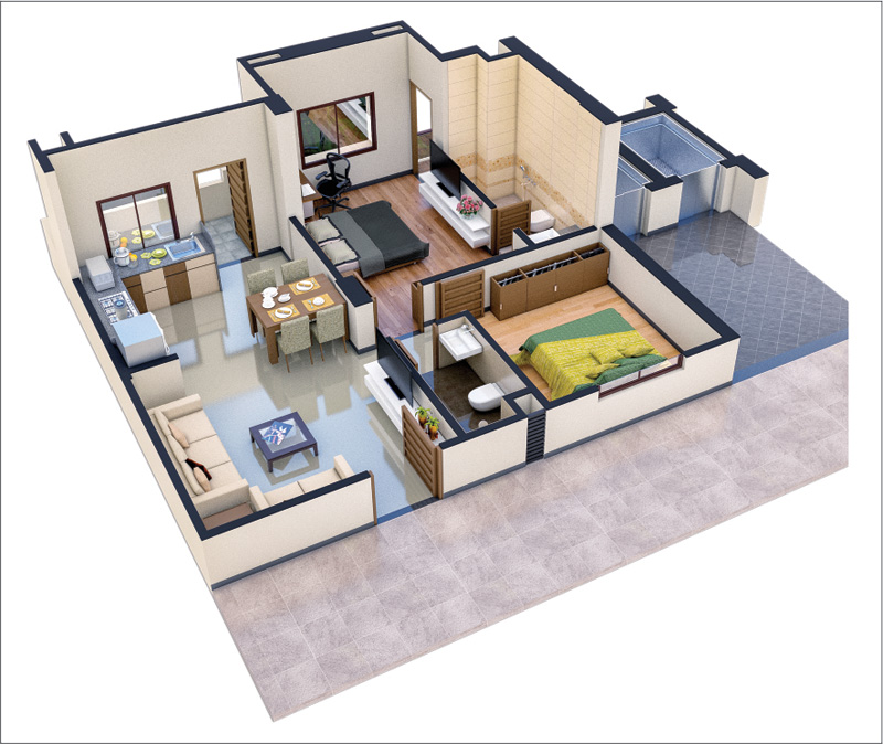 Unit Flat Plan A1