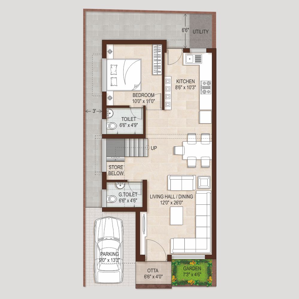 Ground Floor (Plot No. 1 to 24)